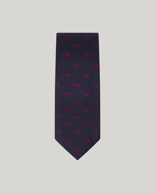 Corbata logo seda marino | SCOTTA