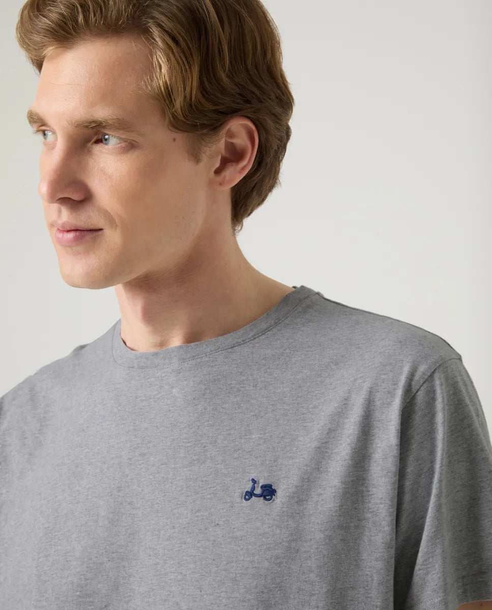Camiseta Classic Organic Gris Melange | SCOTTA