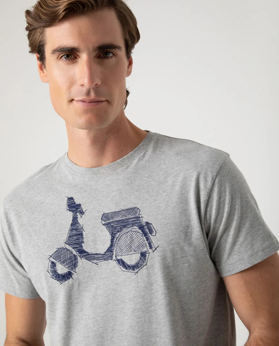 Camiseta logo frontal gris | SCOTTA
