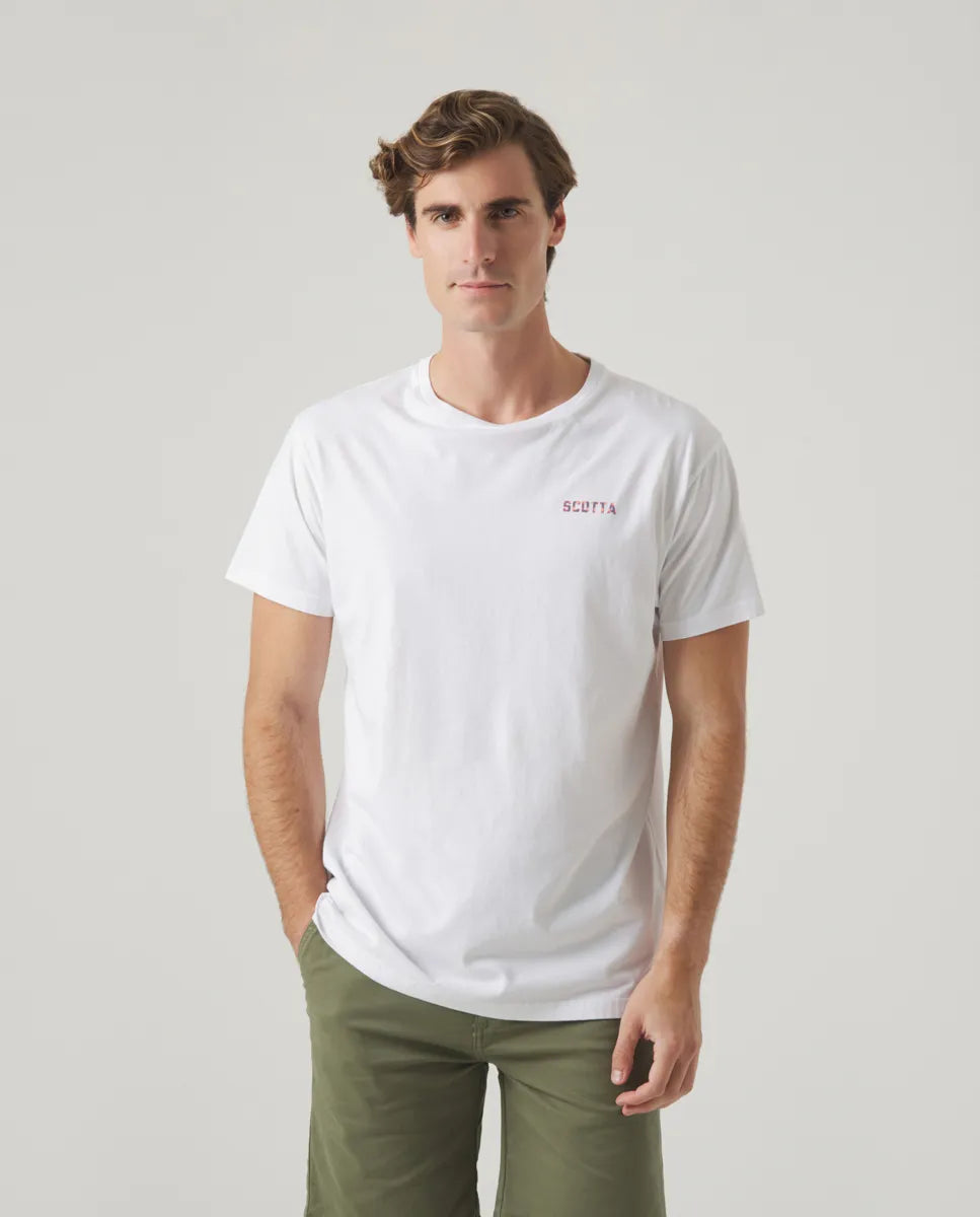 Camiseta Ikat Moto Blanco | SCOTTA
