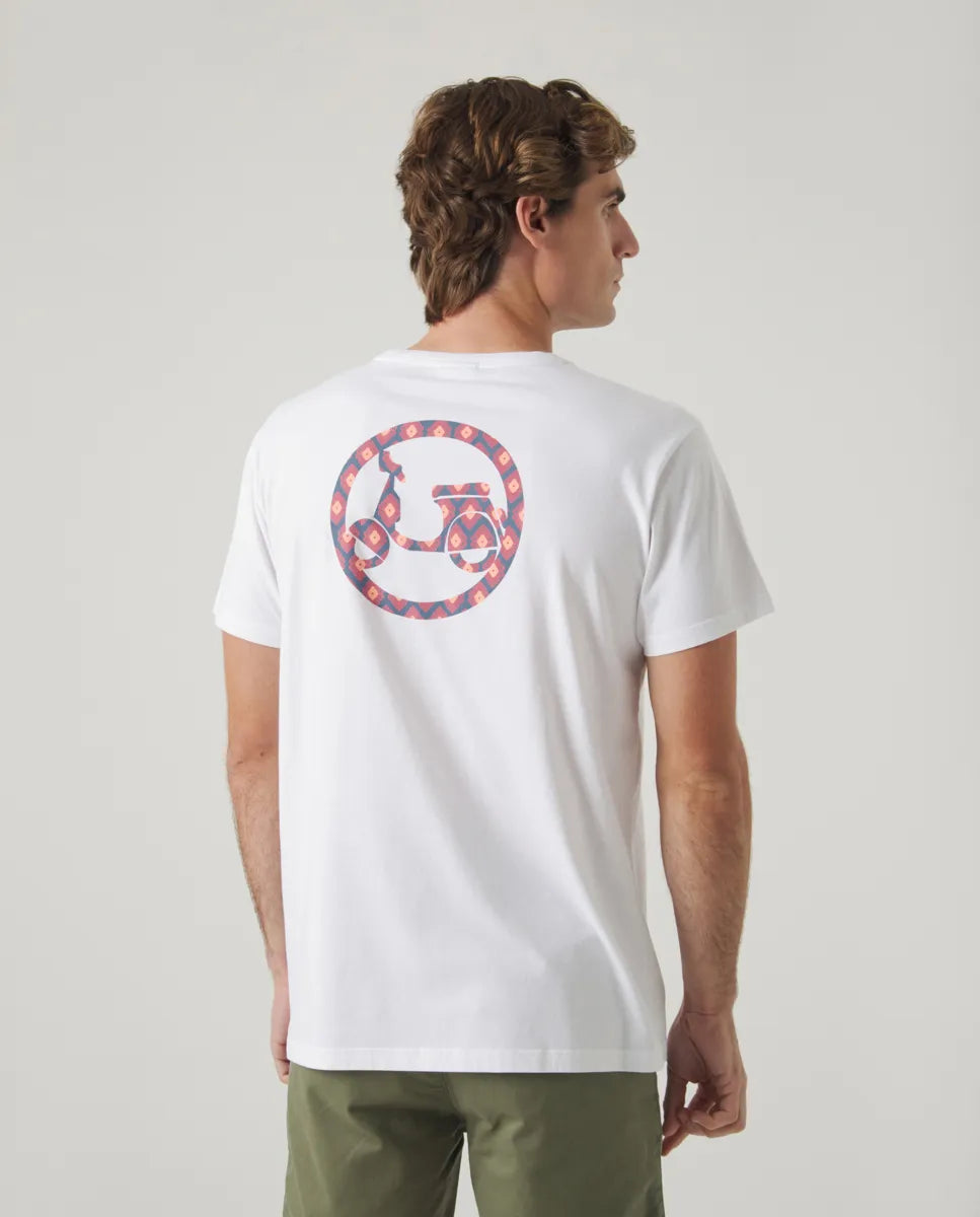 Camiseta Ikat Moto Blanco | SCOTTA