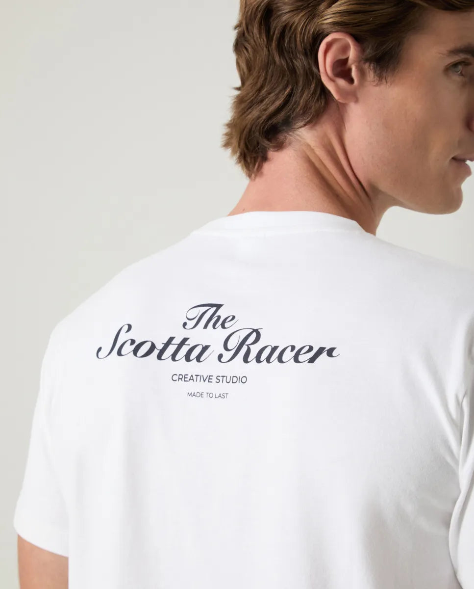 Camiseta Scotta racer blanco | SCOTTA
