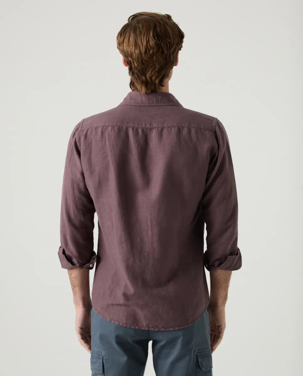 Camisa lissome li-co berenjena | SCOTTA