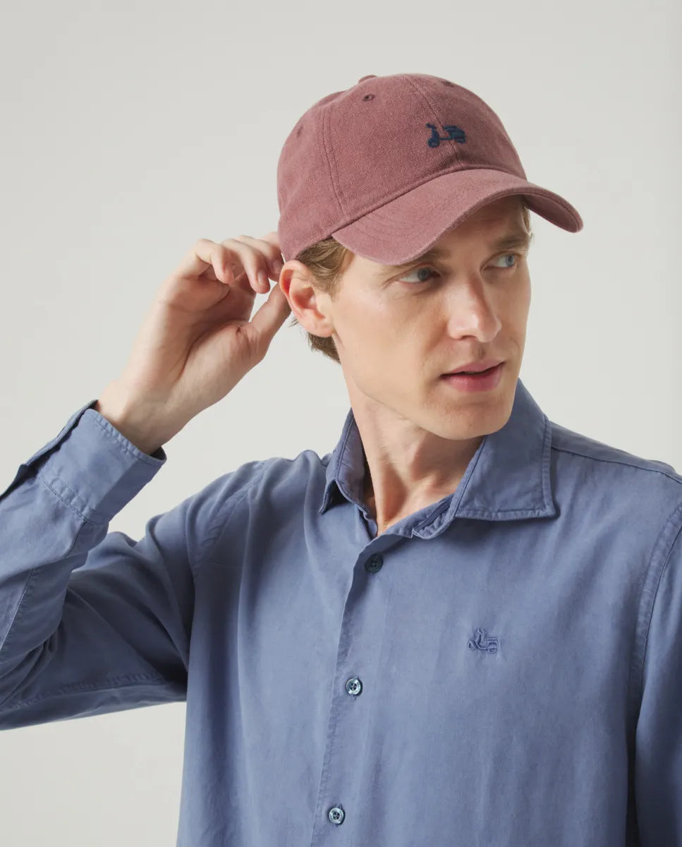 Camisa forest tencel linen azul denim | SCOTTA