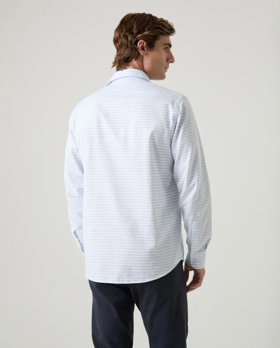 Camisa Polera Quarter Celeste | SCOTTA