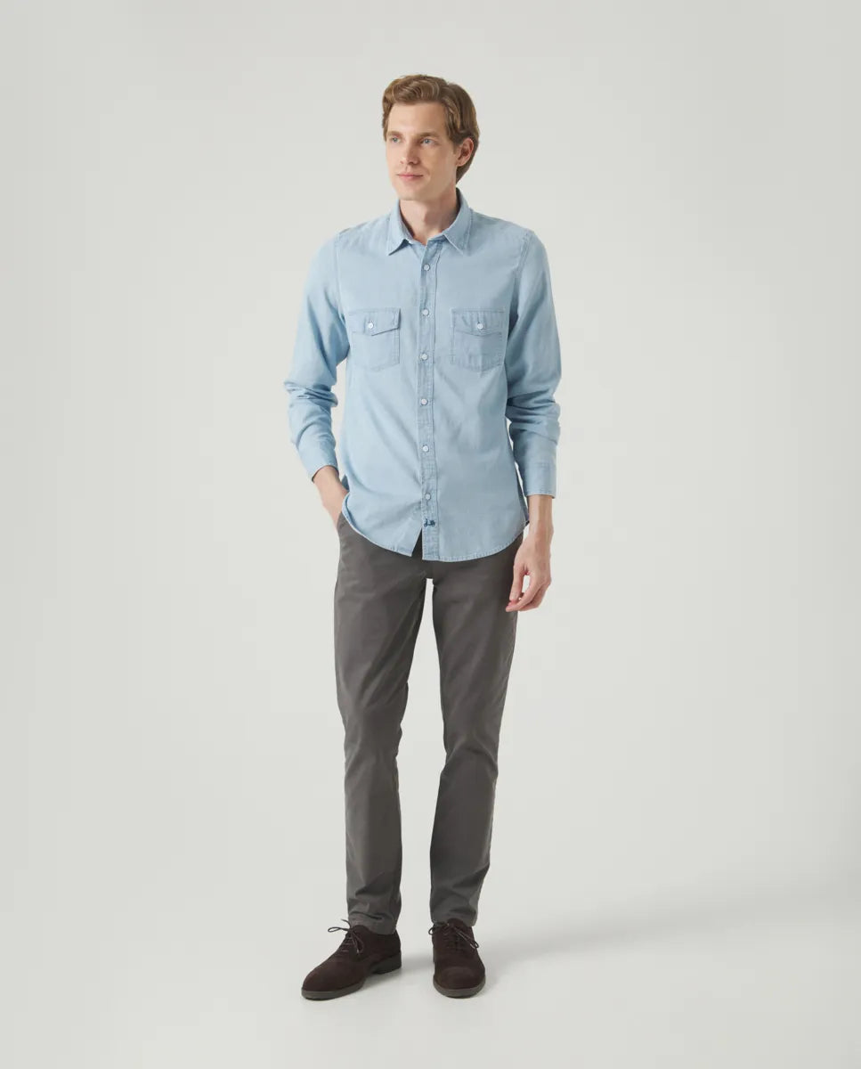 Camisa Denim Pockets Indigo | SCOTTA