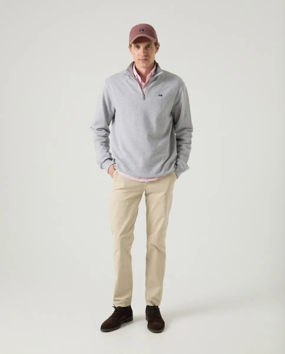 Sudadera Zip Gris | SCOTTA