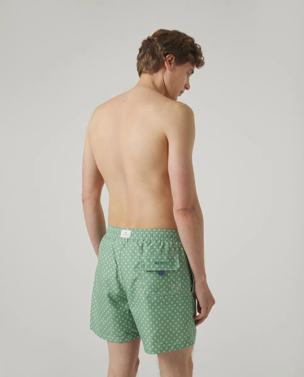Bañador Flowers Classic Khaki | SCOTTA