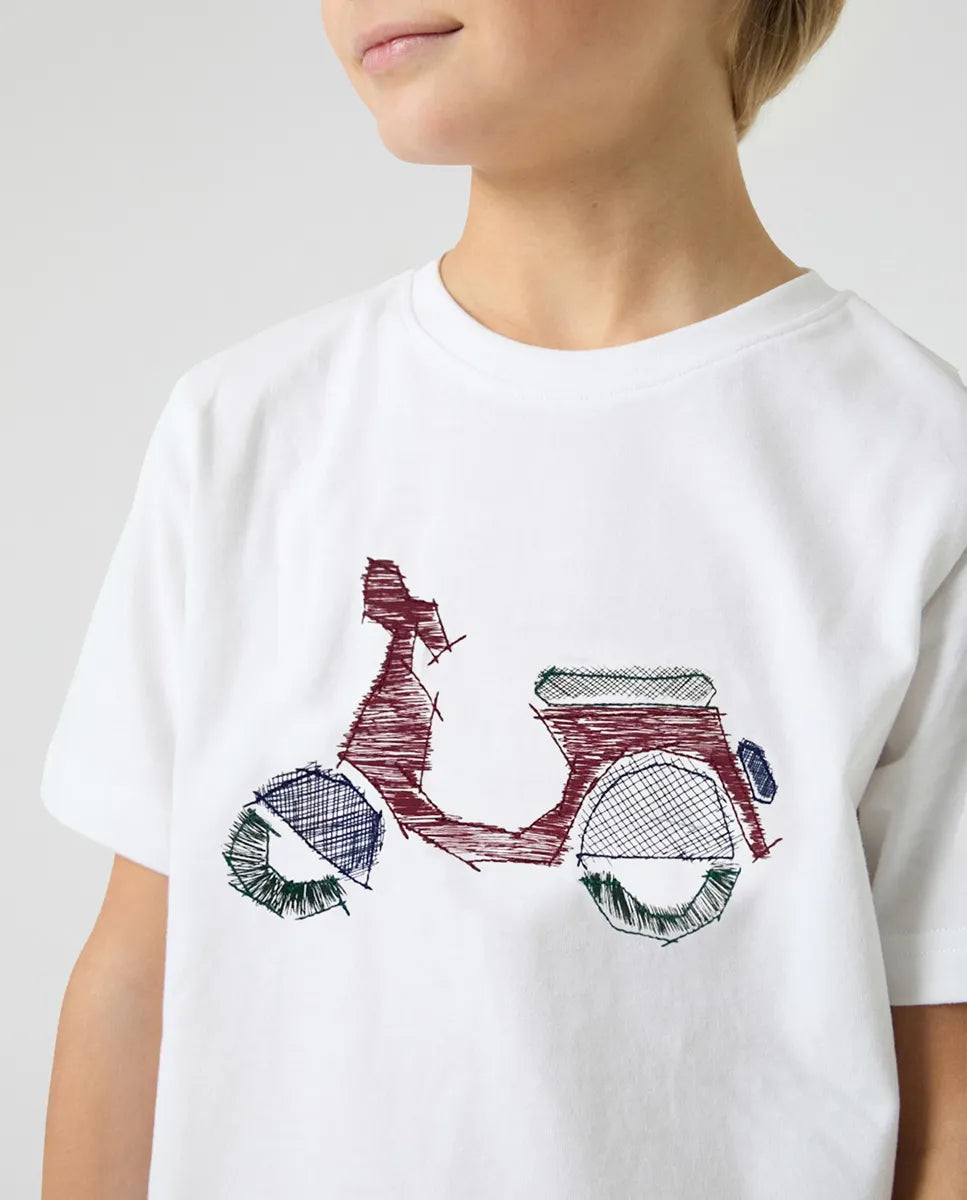 Camiseta Niño Logo Frontal Blanco | SCOTTA