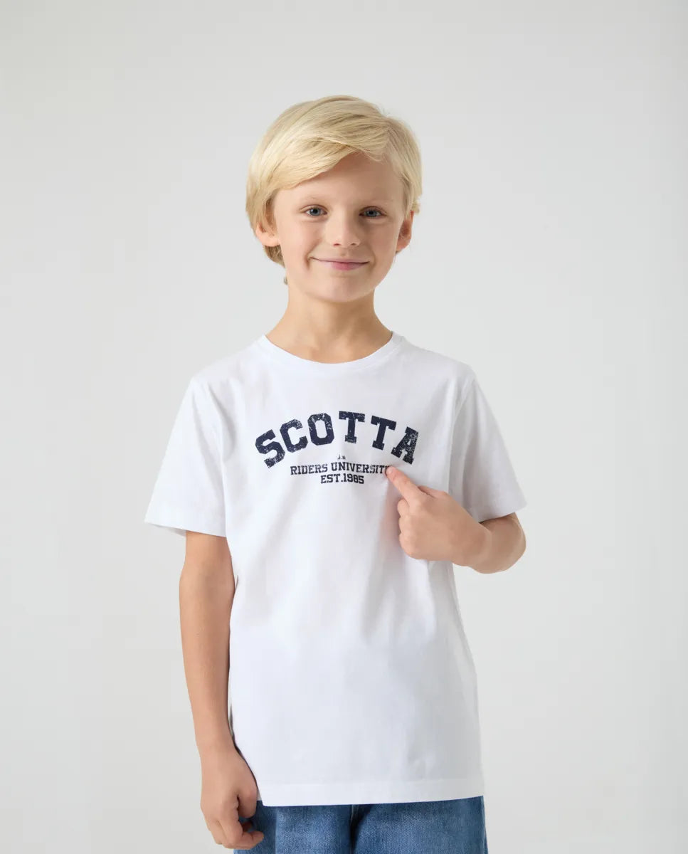 Camiseta Niño Scotta University Blanco | SCOTTA