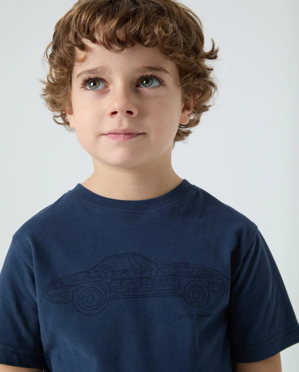 Camiseta niño car marino | SCOTTA