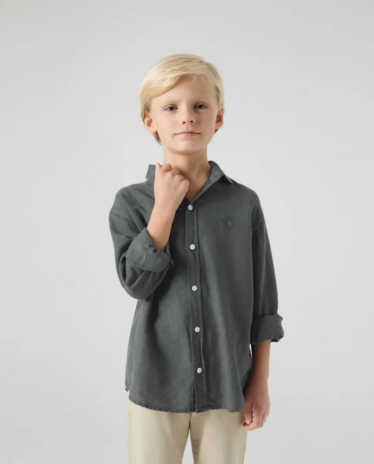 Camisa niño lissome li-co verde botella | SCOTTA