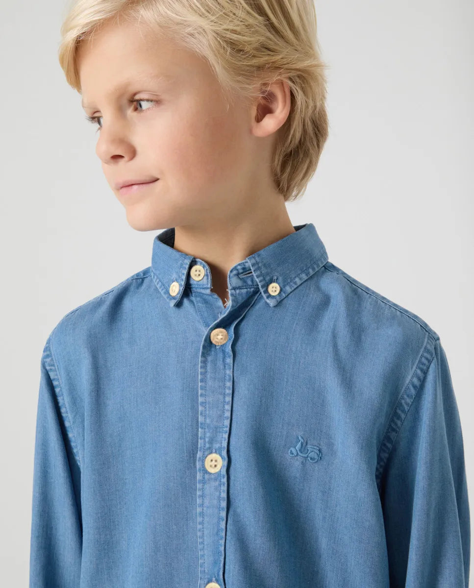 Camisa Niño Tencel Denim | SCOTTA