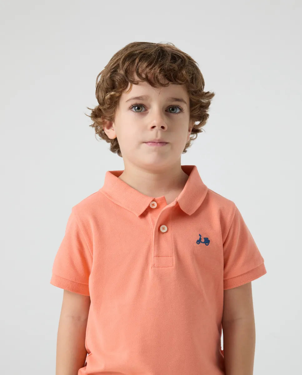 Polo Niño Classic Coral | SCOTTA