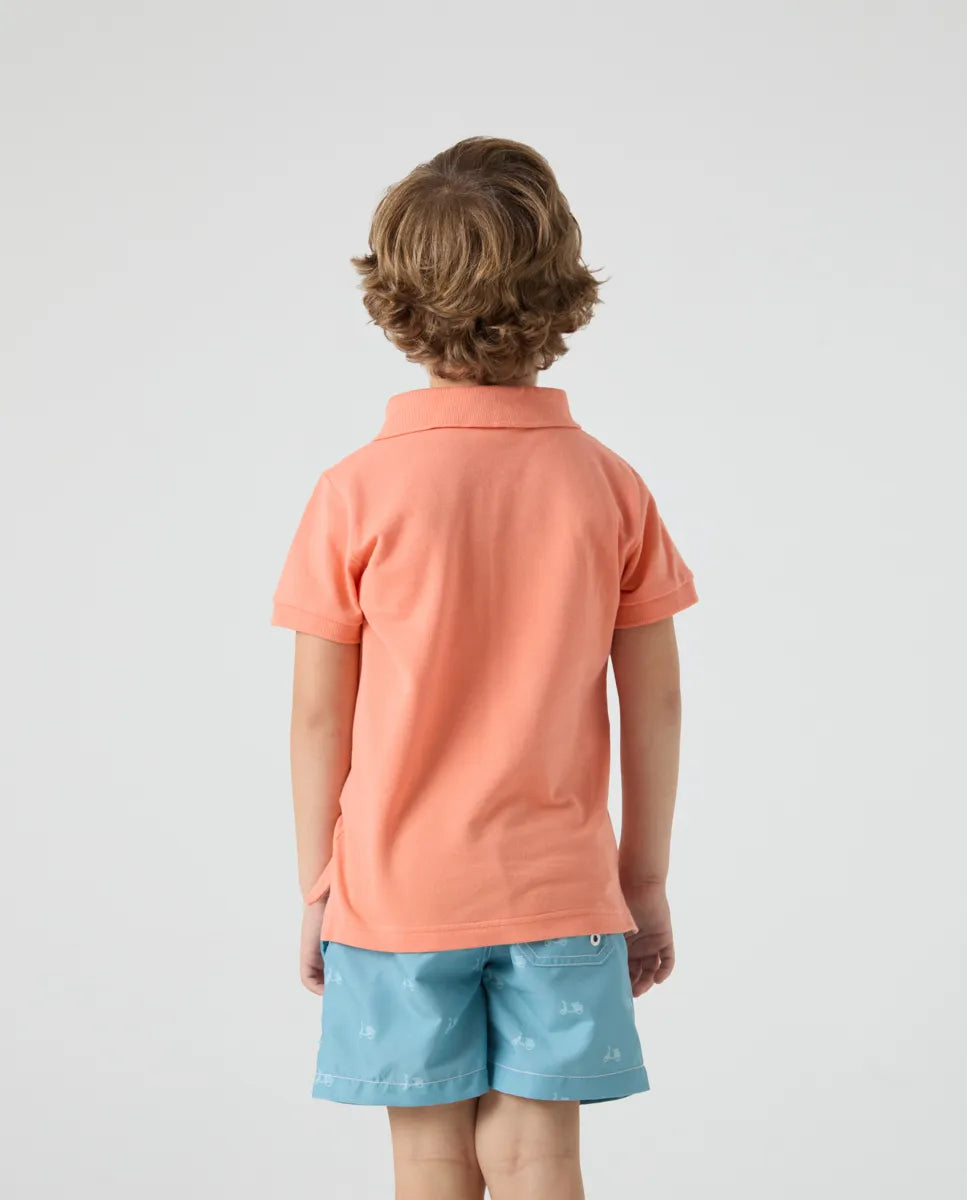 Polo Niño Classic Coral | SCOTTA