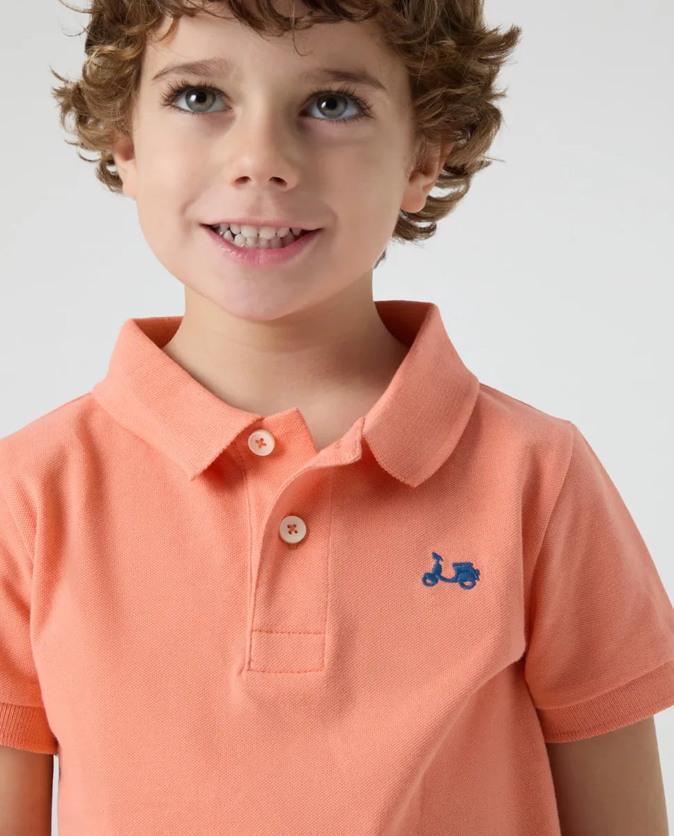 Polo Niño Classic Coral | SCOTTA
