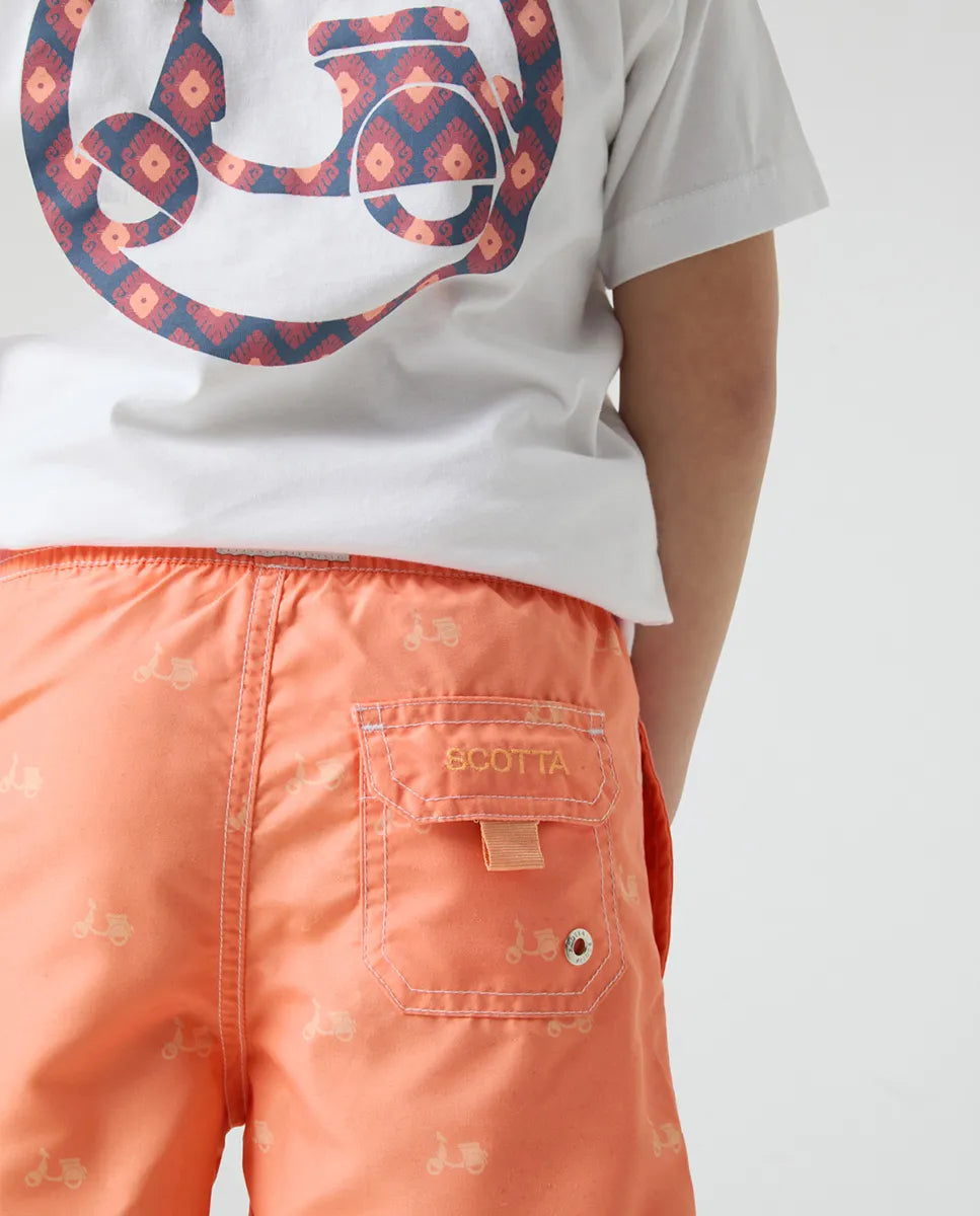 Bañador niño logo coral | SCOTTA