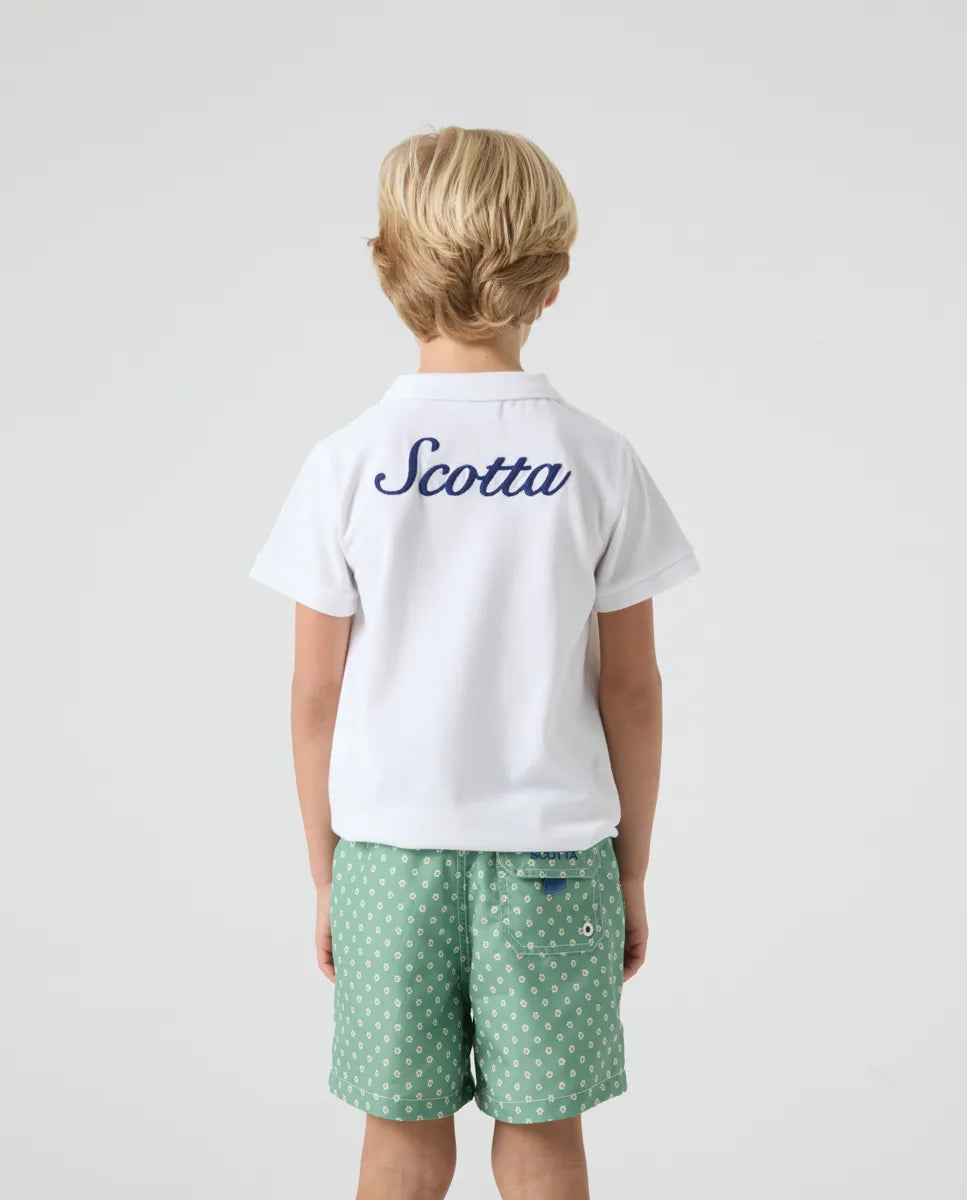 Bañador niño flowers classic khaki | SCOTTA