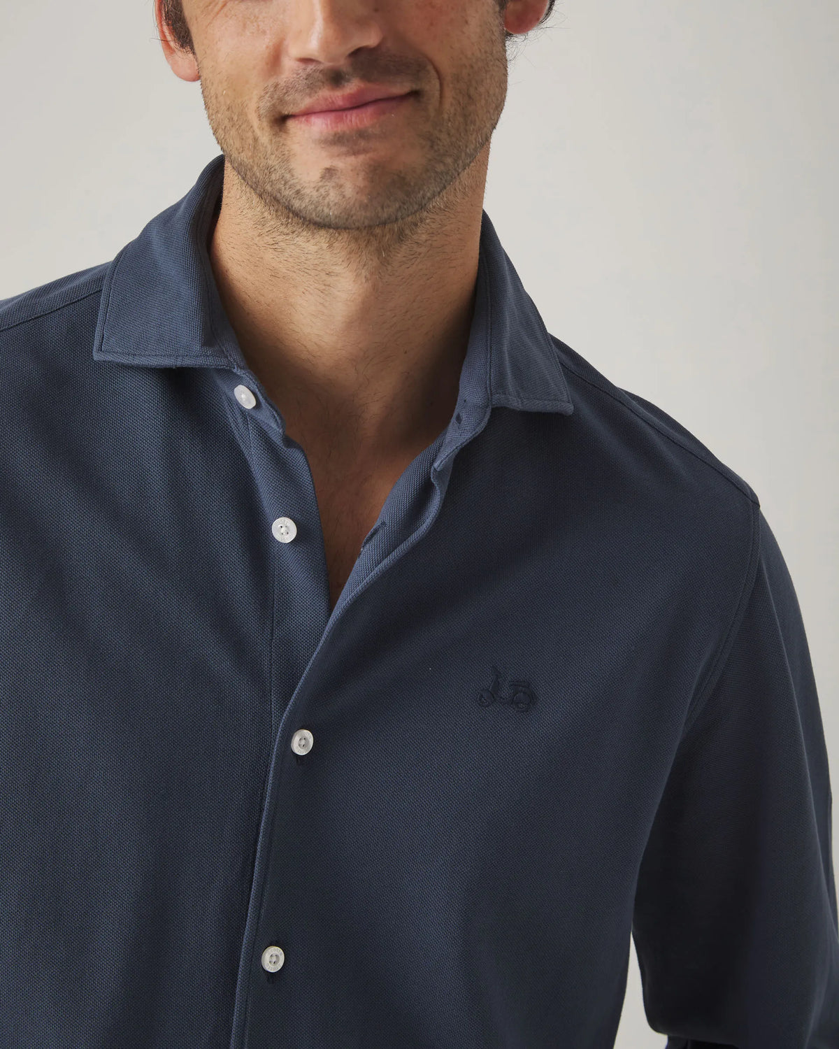 Camisa Joy Piqué Marino Oscuro | SCOTTA