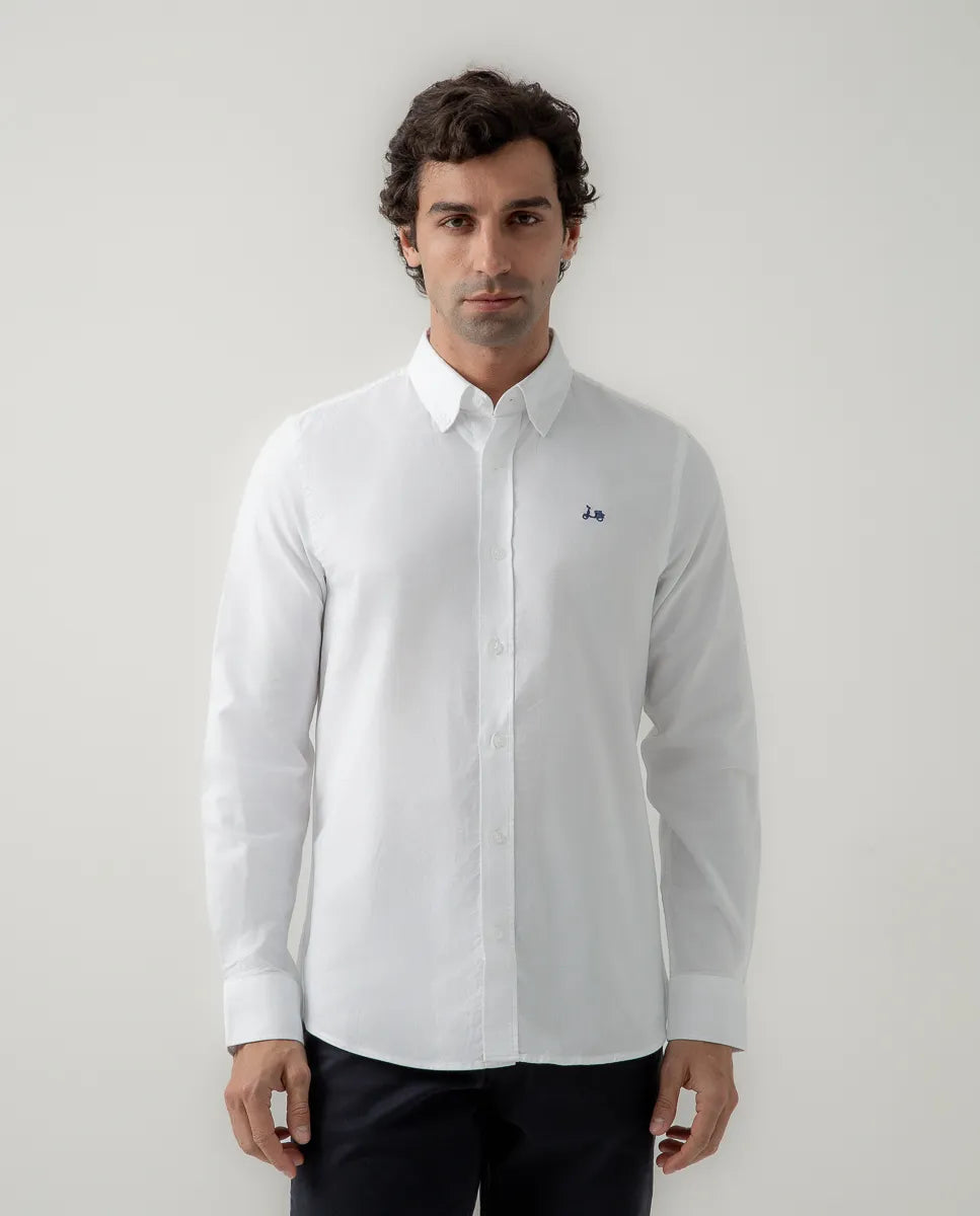 Camisa Oxford Classic Blanco | SCOTTA