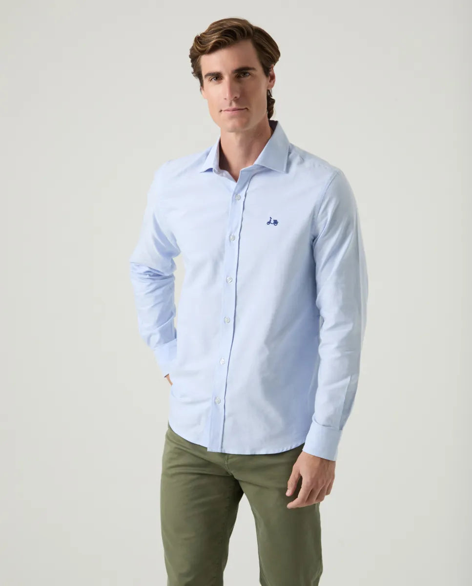 Camisa Oxford Classic Celeste | SCOTTA