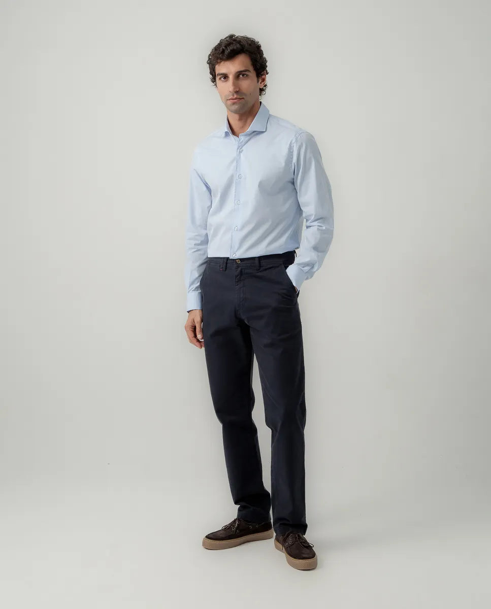 Camisa Oxford Classic Celeste | SCOTTA