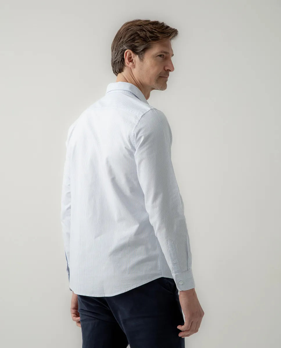 Camisa Oxford Classic Rayas Azules | SCOTTA