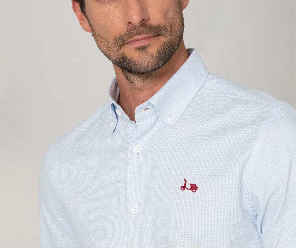 Camisa Gallo Celeste | SCOTTA