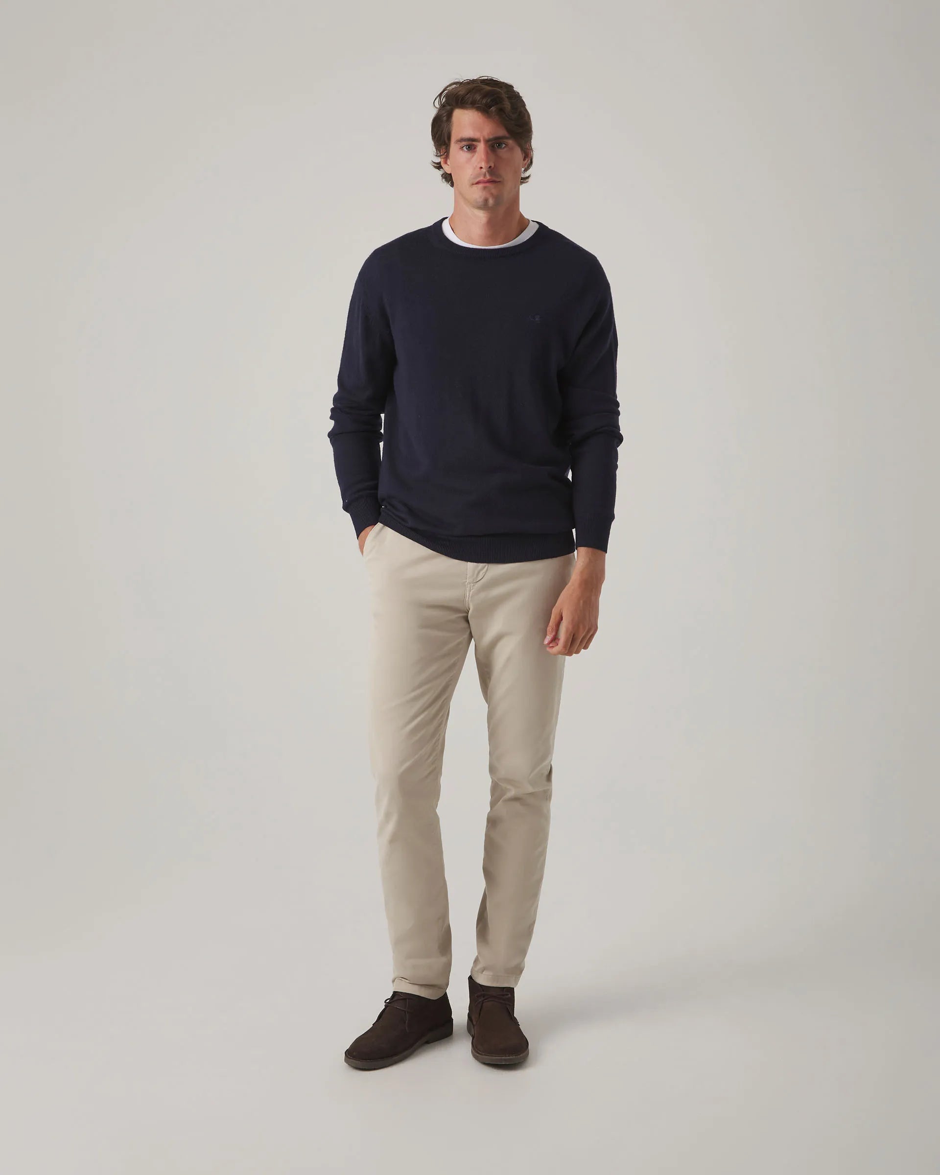 Jersey Crew Neck Merino Marino | SCOTTA