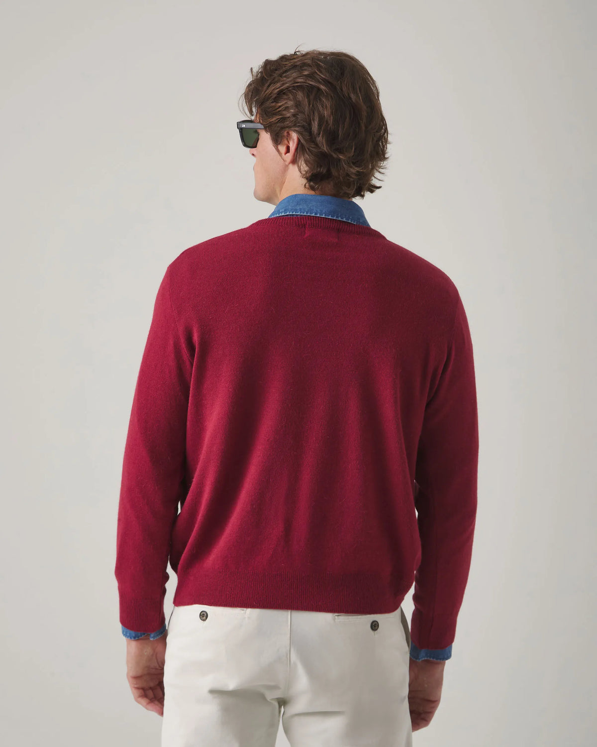 Jersey Iconic V Neck Burdeos | SCOTTA