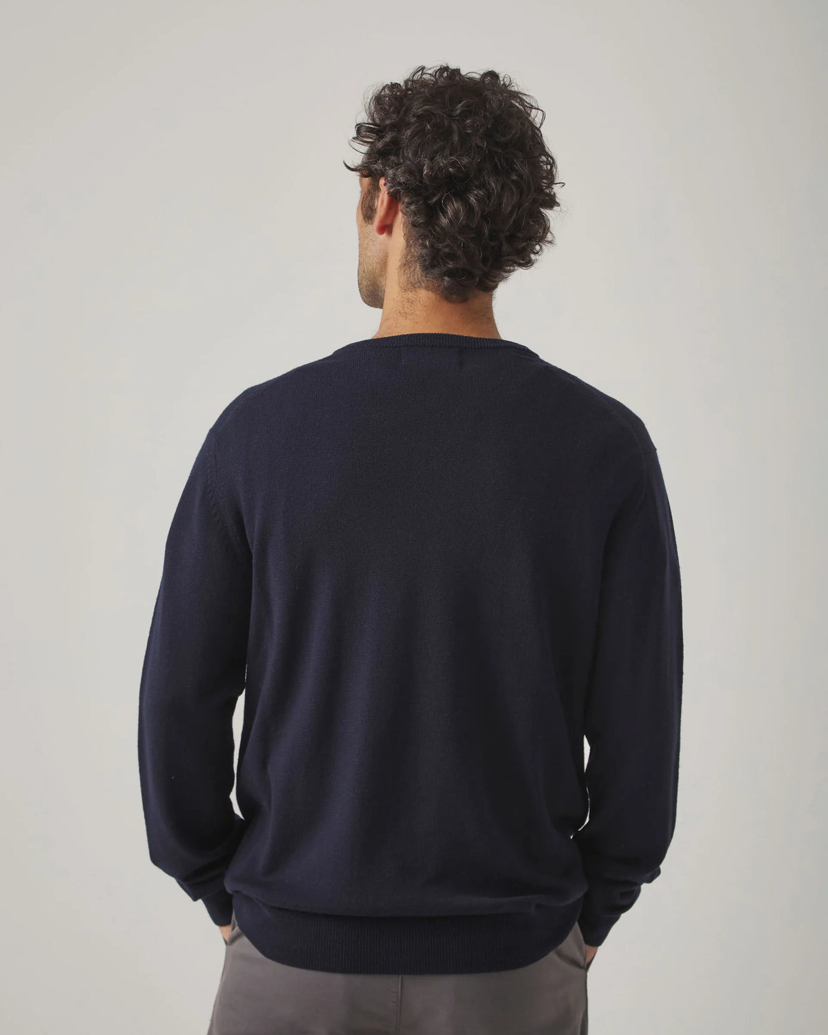 Jersey Iconic V Neck Merino Marino | SCOTTA