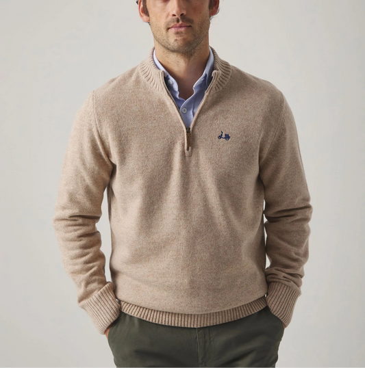 Jersey Zip Beige | SCOTTA