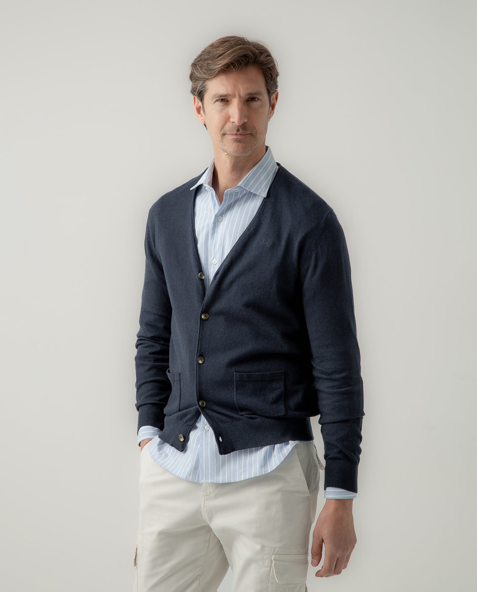 Cárdigan Classic Marino | SCOTTA