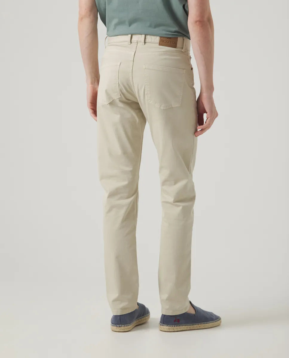 Pantalón cooper 5 Bolsillos Beige | SCOTTA
