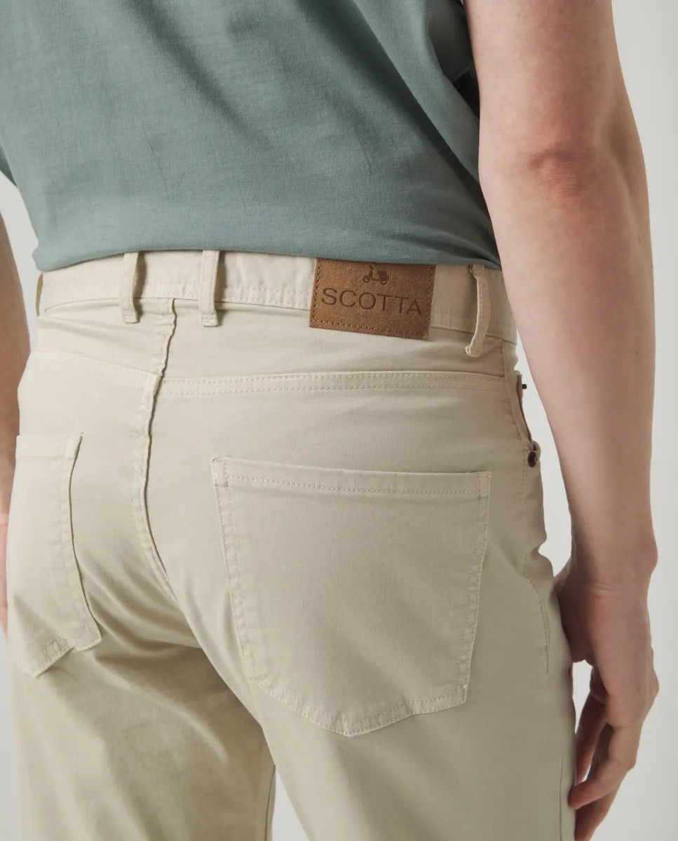 Pantalón cooper 5 Bolsillos Beige | SCOTTA