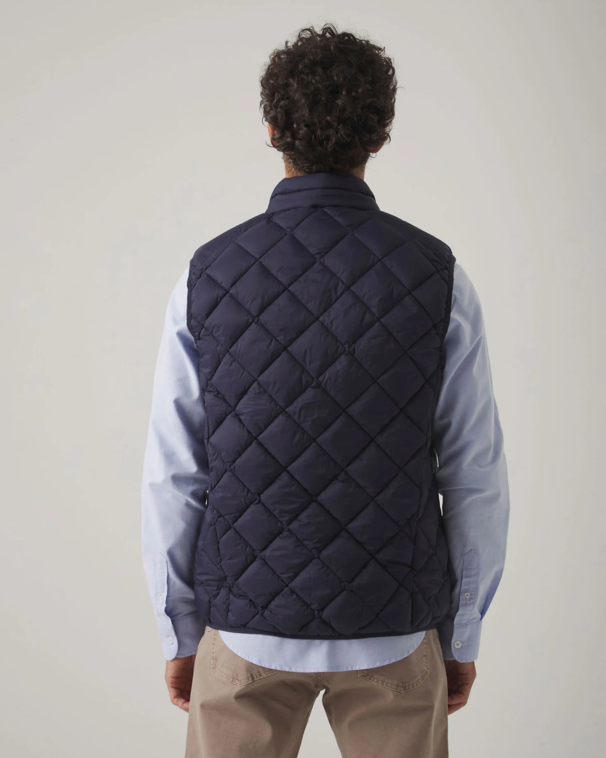 Chaleco Rombo Acolchado Marino | SCOTTA