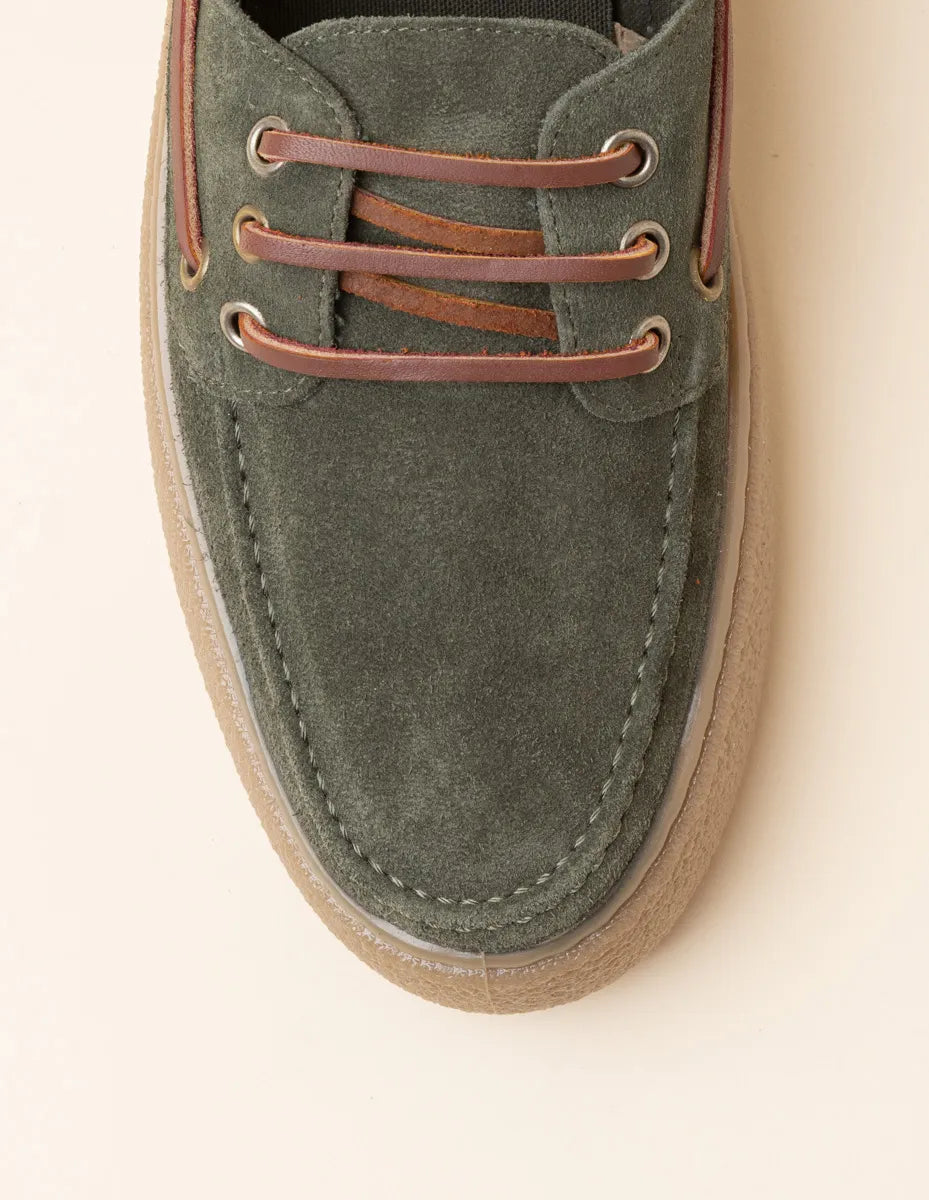 Zapato náutico sport verde | SCOTTA
