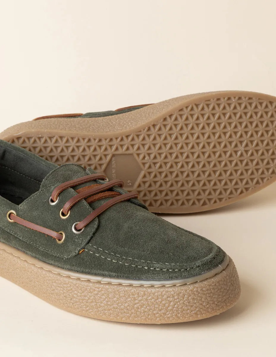Zapato náutico sport verde | SCOTTA
