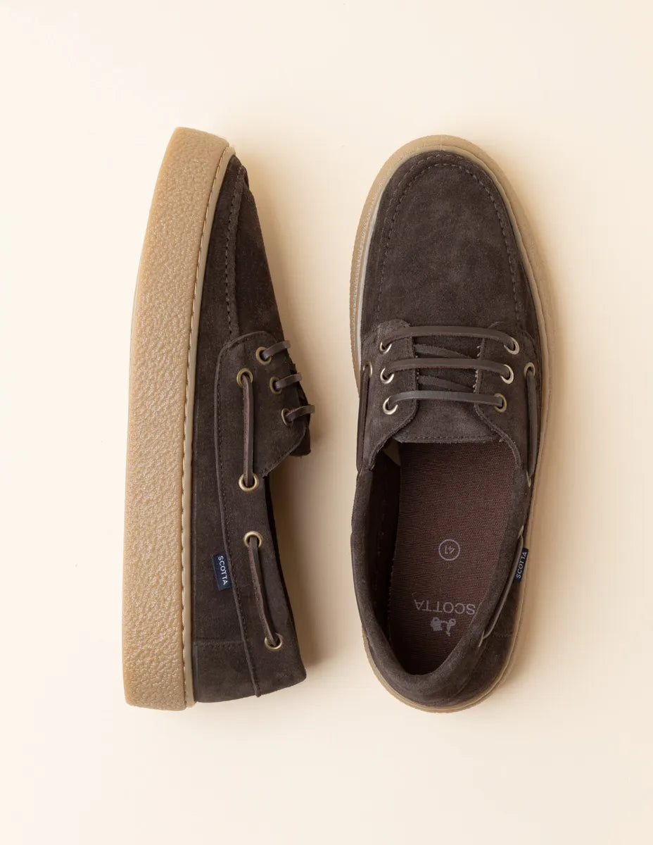 Zapato náutico sport marrón oscuro | SCOTTA
