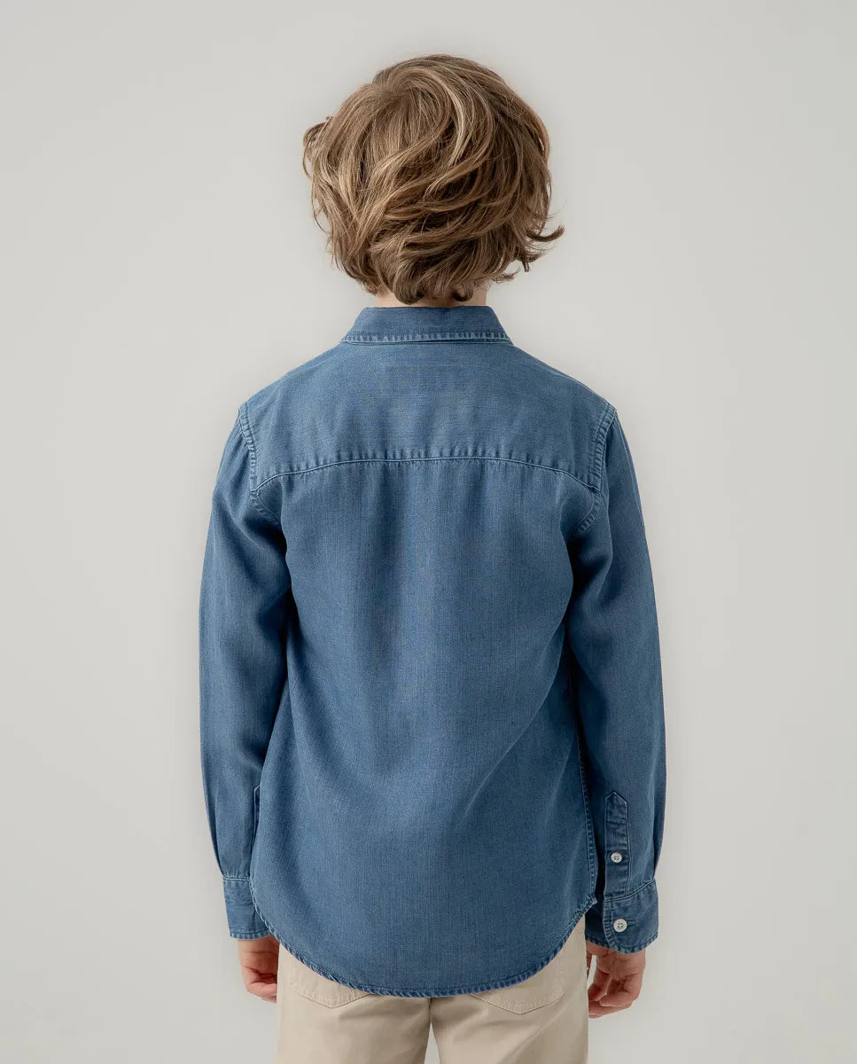 Camisa niño tencel denim | SCOTTA
