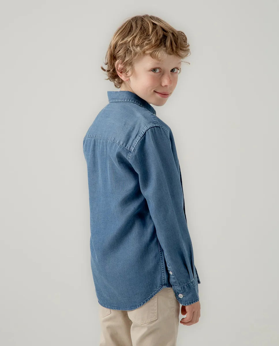 Camisa niño tencel denim | SCOTTA
