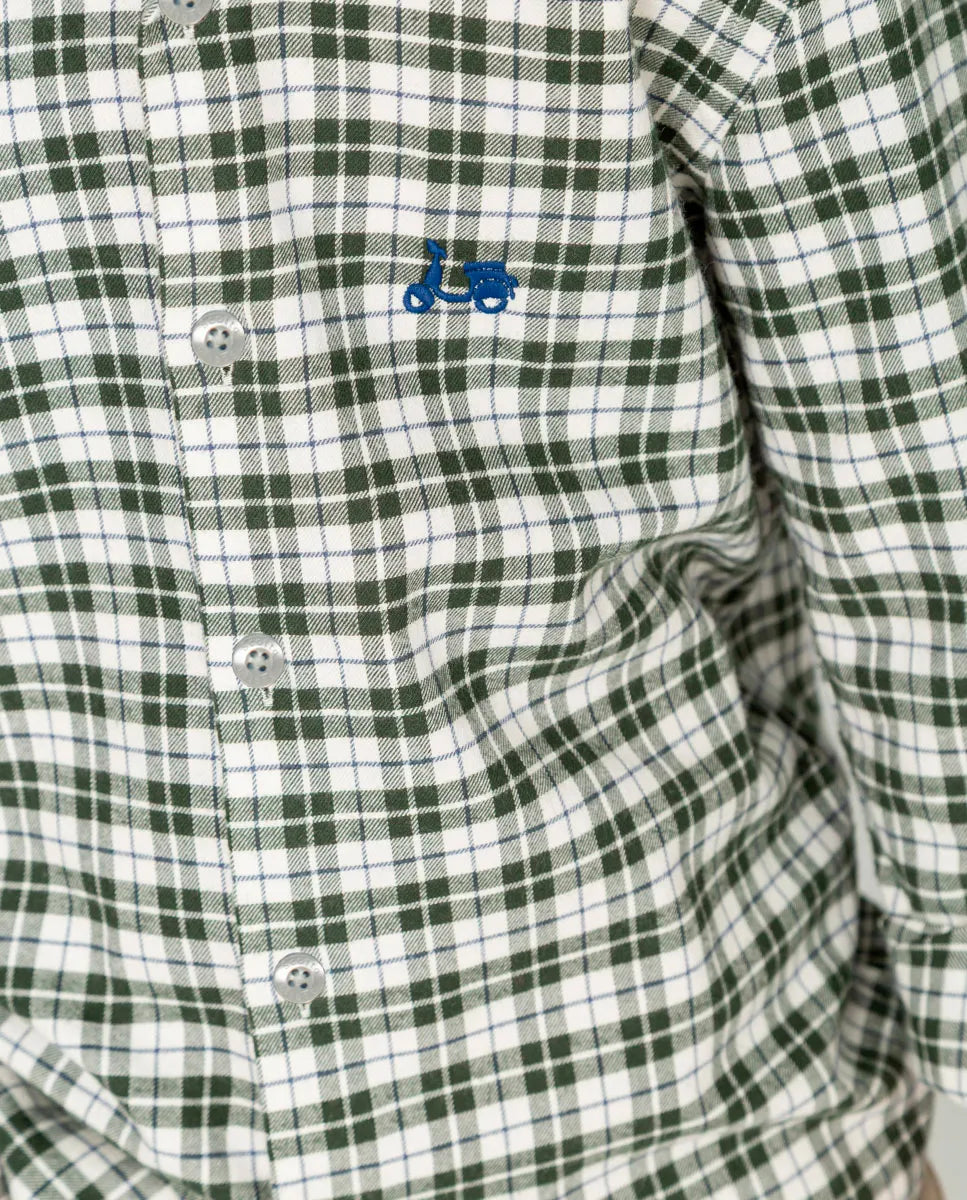 Camisa Niño Autumn Tartán Verde | SCOTTA