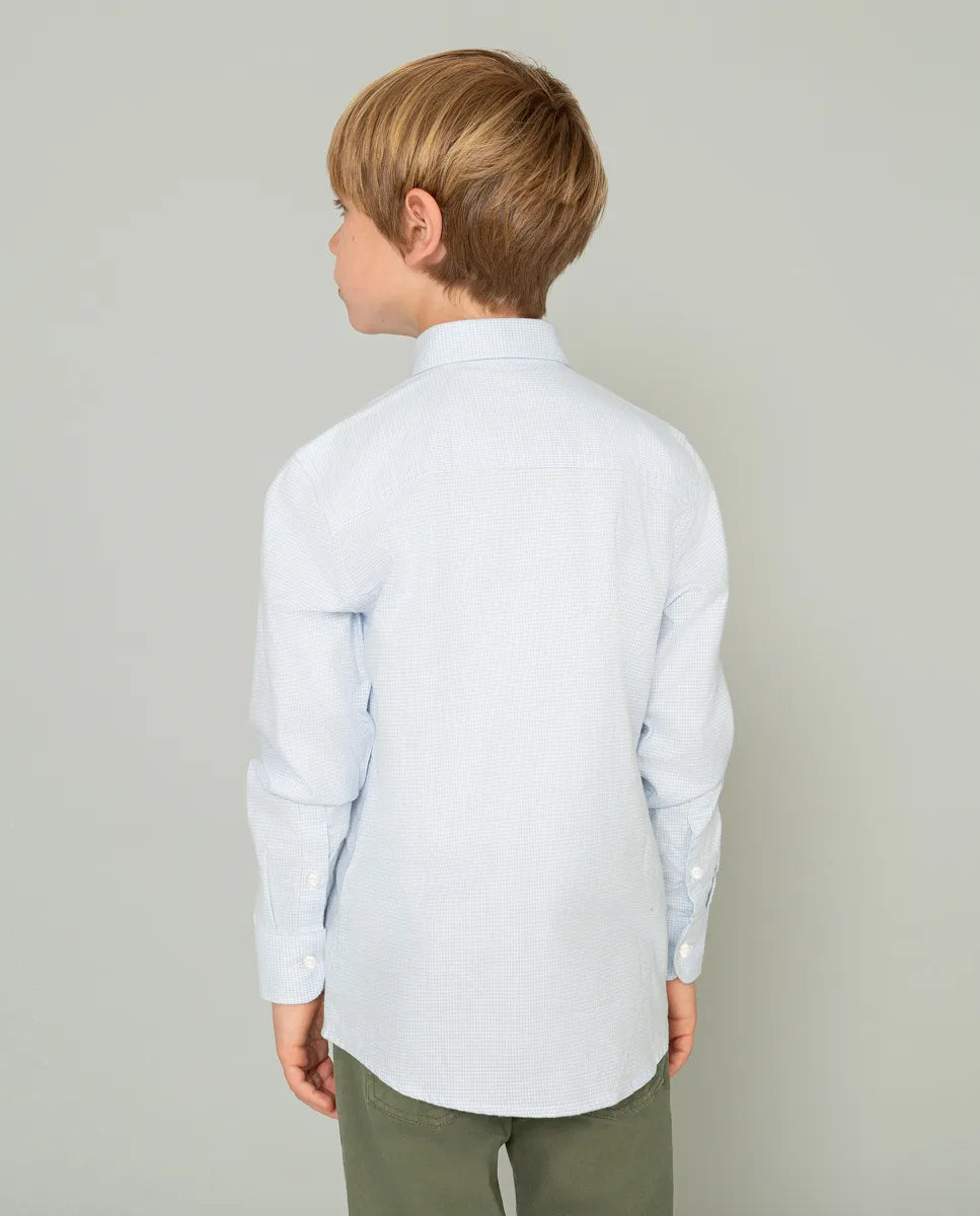 Camisa Niño Gallo Celeste | SCOTTA