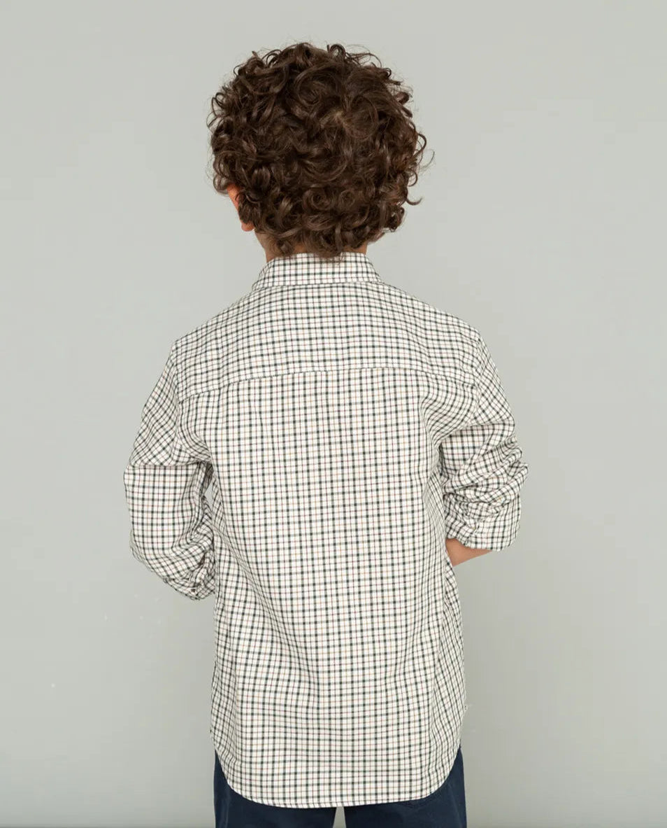 Camisa niño classic viyela verde | SCOTTA