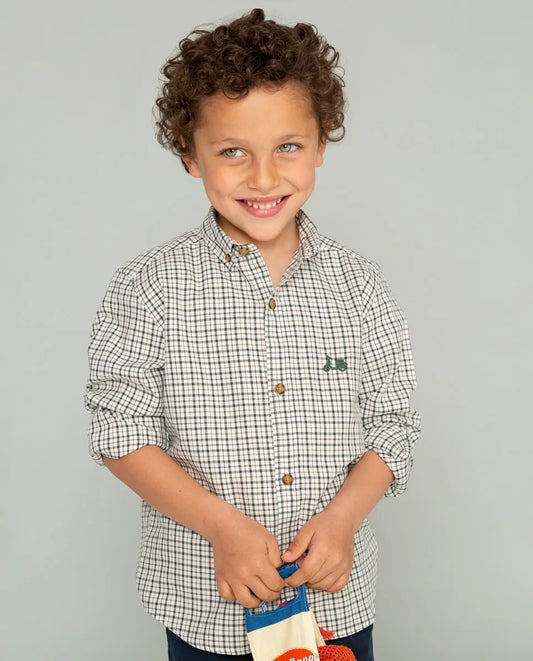 Camisa niño classic viyela verde | SCOTTA