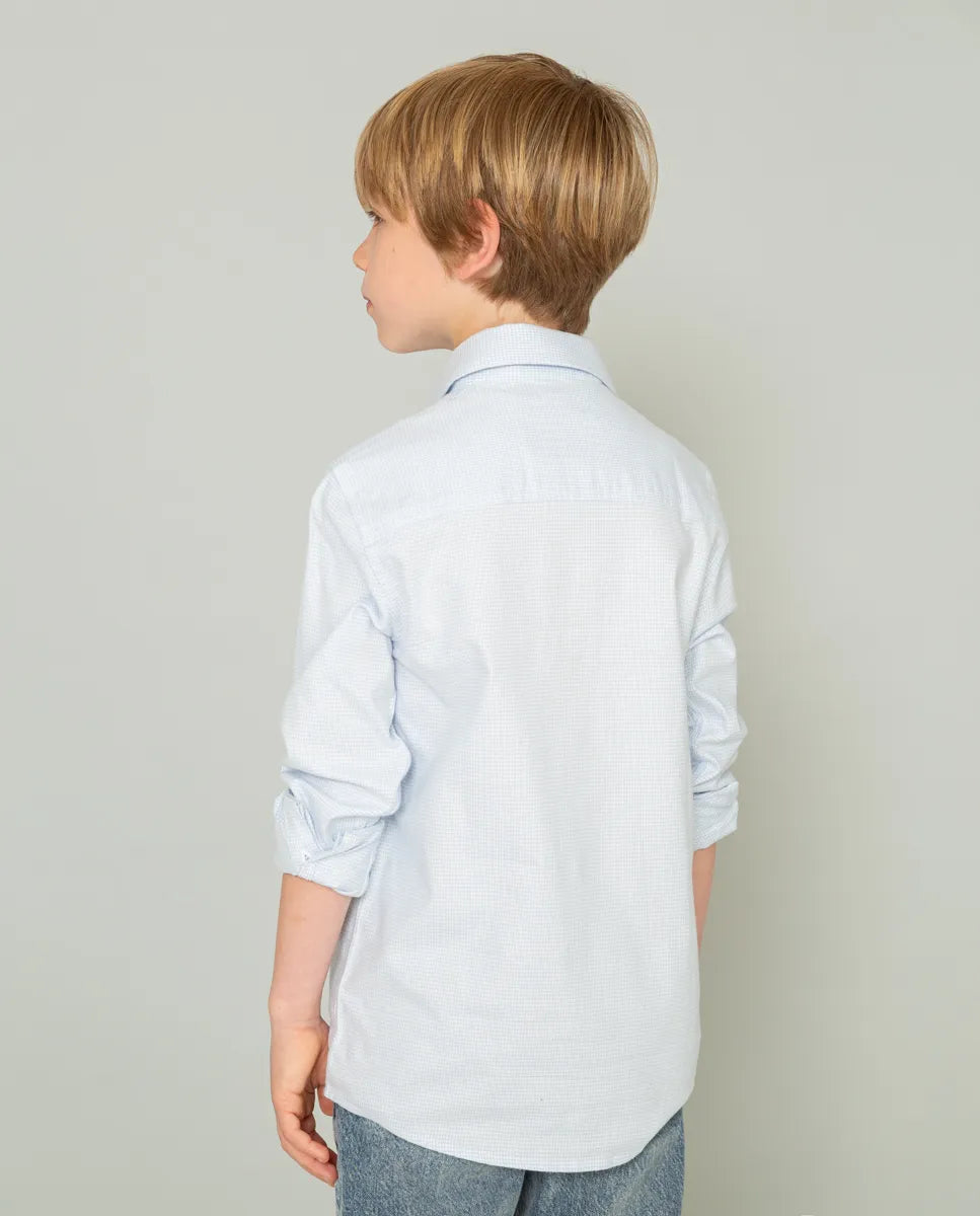 Camisa Niño Polera Gallo Celeste | SCOTTA