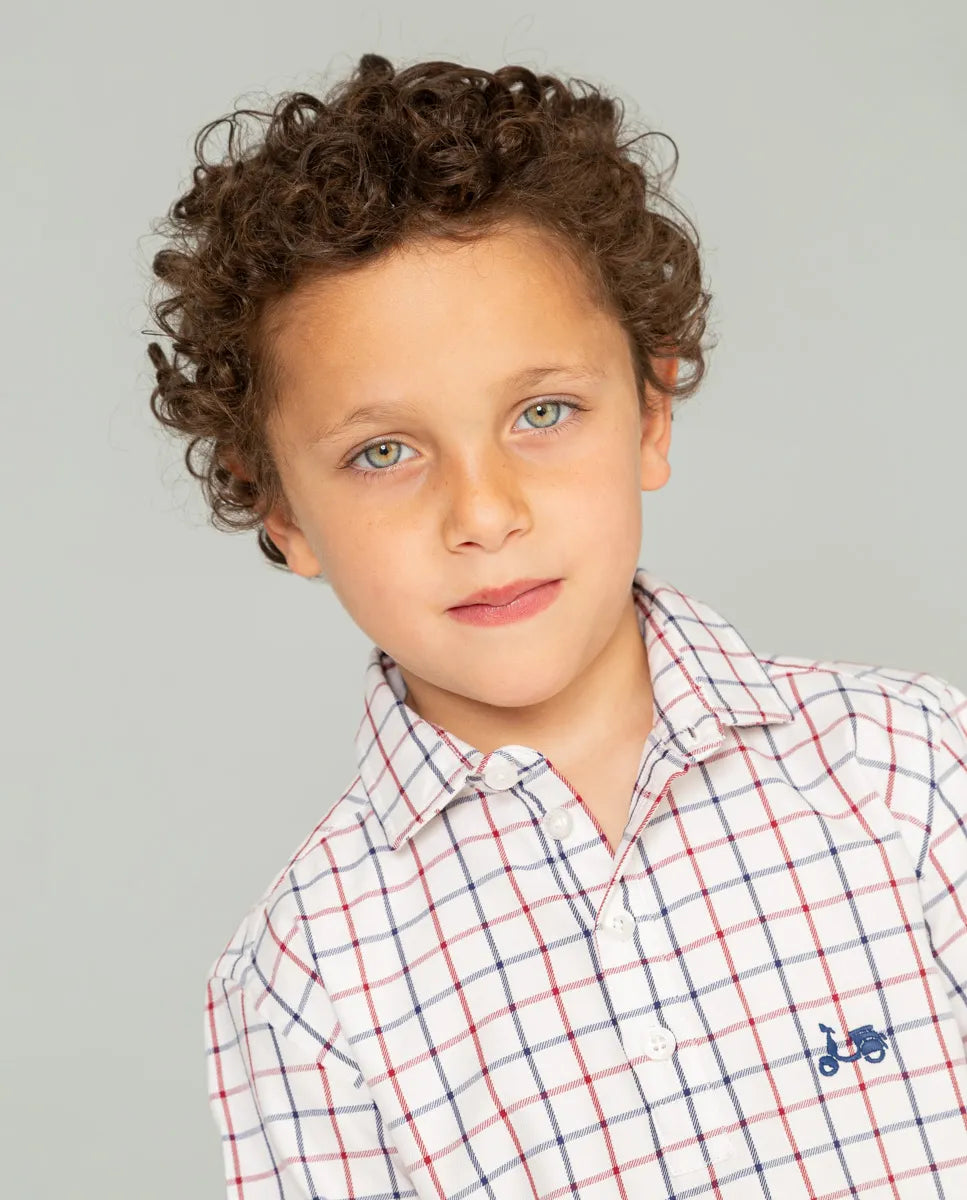 Camisa niño polera dopo blanco | SCOTTA