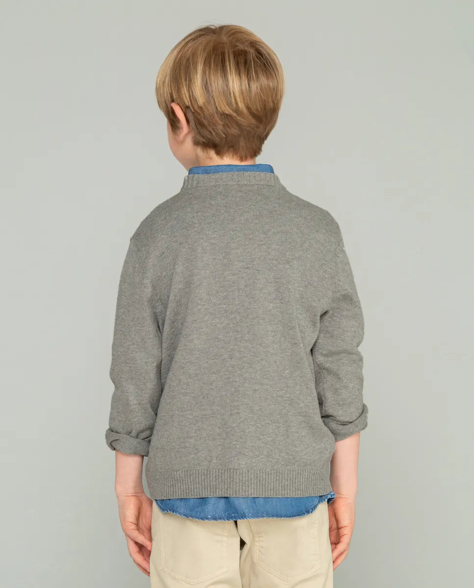 Jersey Niño Moto Logo Gris | SCOTTA