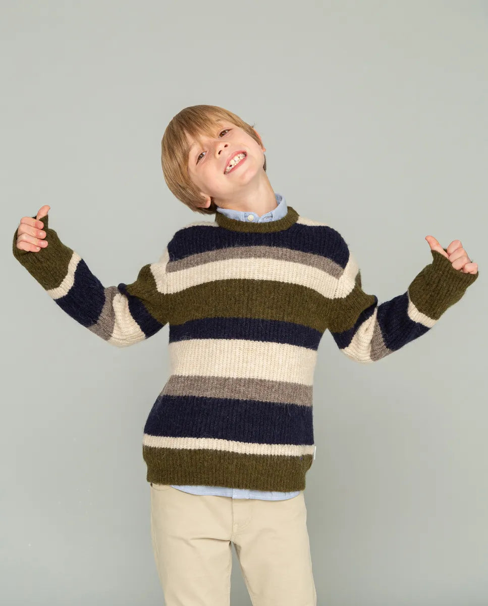 Jersey Niño Stripes Verde | SCOTTA