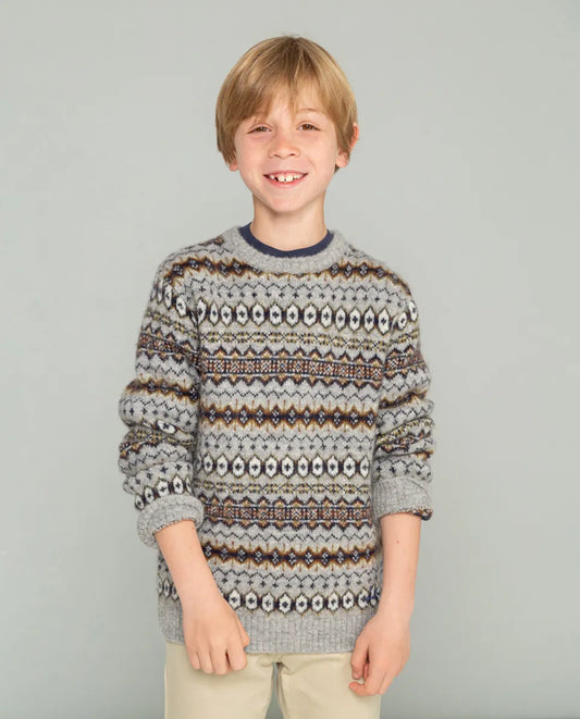Jersey Niño Greca Ethnic Gris Medio | SCOTTA